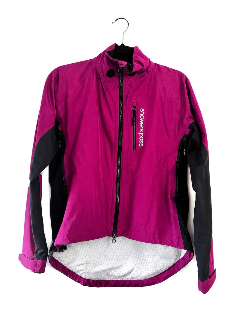 Shower Pass Magenta Zip Up Windbreaker Running Jacket Women’s